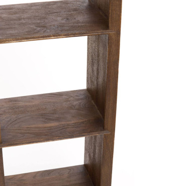 Cabinet ouvert bois brun foncé Sondrio 35x190x95cm