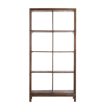 Cabinet ouvert bois brun foncé Sondrio 35x190x95cm