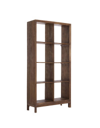 Cabinet ouvert bois brun foncé Sondrio 35x190x95cm