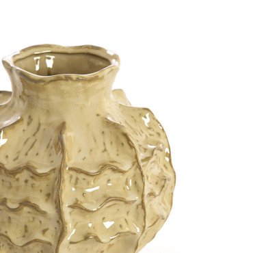 Vase céramique marron Loseto 21x21x20cm