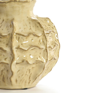Vase céramique marron Loseto 21x21x20cm
