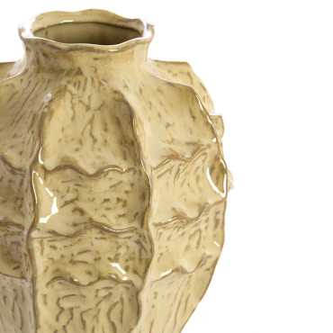 Vase céramique marron Loseto 19x19x25cm