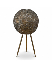 Lampe rayonnement doré sur pied 31x31x33cm