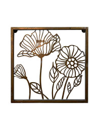 Décoration murale florale 32x29x33cm