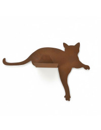 Silhouette jardin chat 45x10x30cm