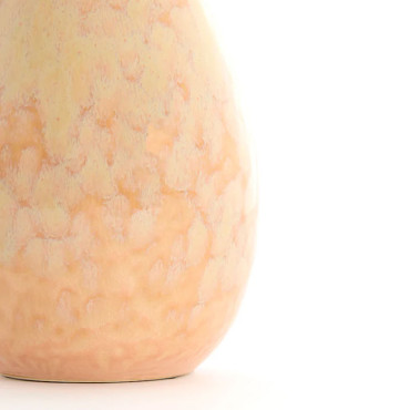 Vase céramique Culla pêche clair 16x29cm