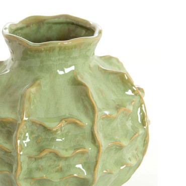 Vase céramique Loseto vert 21x20 cm