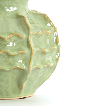 Vase céramique Loseto vert 21x20 cm