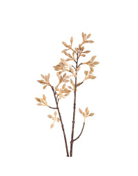 Fleur Artificielle Brindille Firmiana Beige en Polyester Haute Tige 79cm