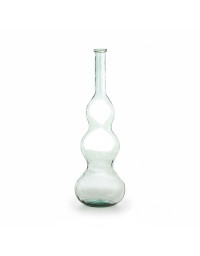 Vase Géant Venerio en Verre Vert Clair 33x33x100cm