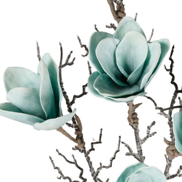 Fleur artificielle polyéthylène Magnolia turquoise 107cm