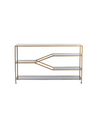 Console Aino verre bronze antique 140x35x80cm