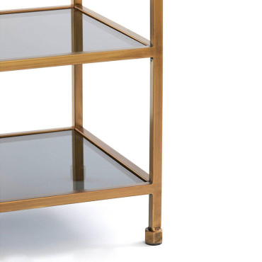 Console Aino verre bronze antique 140x35x80cm