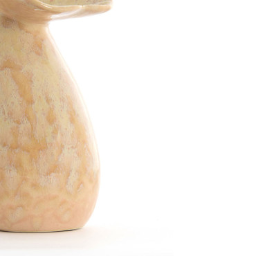 Vase céramique Culla pêche clair 11x20cm