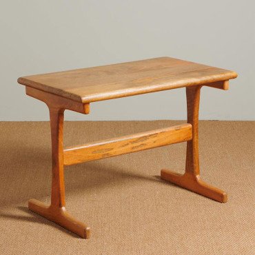 Table d'Appoint Gigognes Trato Bois de Manguier 62x45x38cm