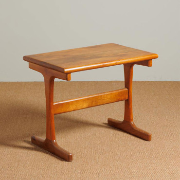 Table d'Appoint Gigognes Trato Bois de Manguier 62x45x38cm