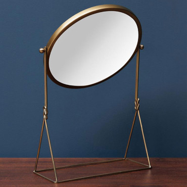 Miroir Pivotant à Poser Factory Laiton 17x40x59cm