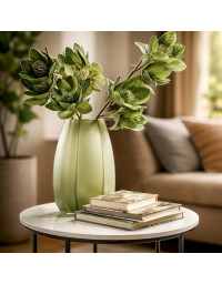 Vase Tricia Vert Mat verre 20x20x38cm