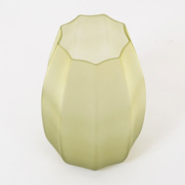 Vase Tricia Vert Mat verre 20x20x38cm