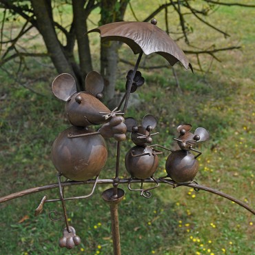 Tuteur mobile jardin Souris 69x15x146cm