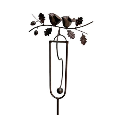 Tuteur mobile couple d'oiseaux 27x13x121cm