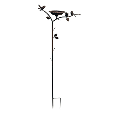 Mangeoire branche oiseau à planter 33x12x100cm