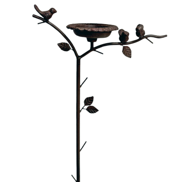 Mangeoire branche oiseau à planter 33x12x100cm