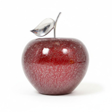 Lampe à Poser Manzana Pomme Rouge verre 35x35x40cm