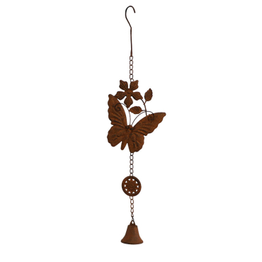 Cloche carillon papillon 17x7x61cm