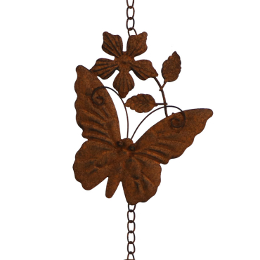 Cloche carillon papillon 17x7x61cm