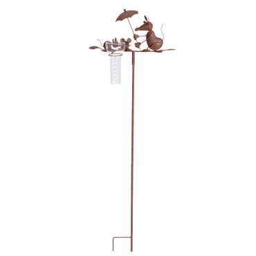 Pluviomètre souris 14x9x47cm