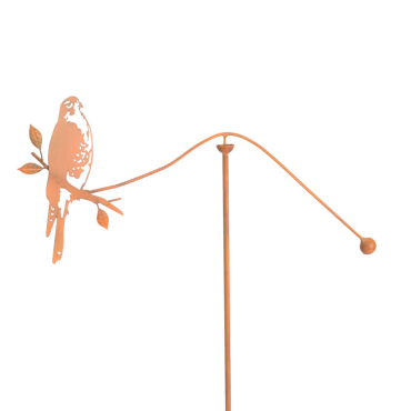 Mobile oiseau fer 26x2x51cm