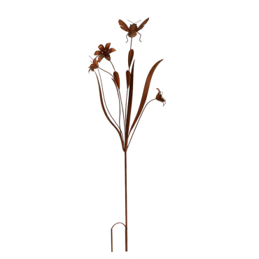 Tuteur fleurs abeille 42x22x125cm