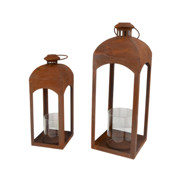 Set 2 cages plantes fer 19x19x60cm