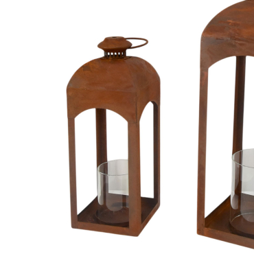 Set 2 cages plantes fer 19x19x60cm