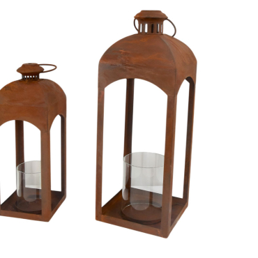 Set 2 cages plantes fer 19x19x60cm