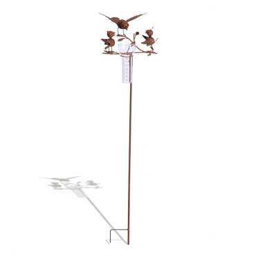 Pluviomètre oiseaux 25x23x119cm