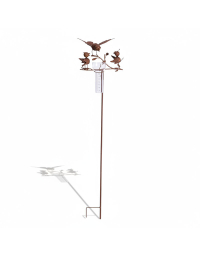 Pluviomètre oiseaux 25x23x119cm