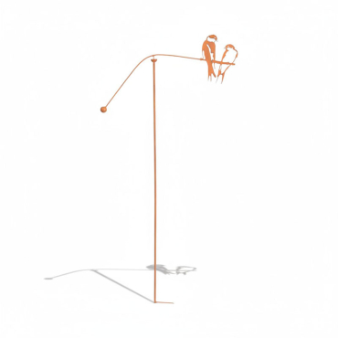 Mobile couple oiseaux 59x132cm