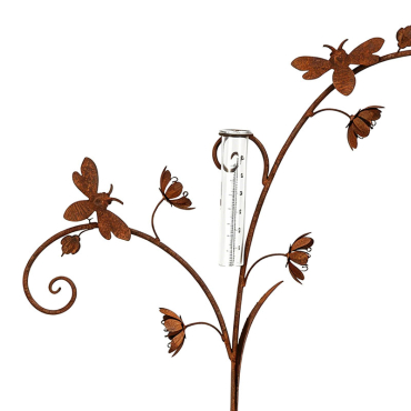 Pluviomètre abeilles fleuries 72x10x117cm