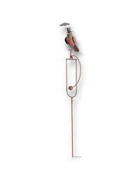Tuteur mobile fer oiseau 25x14x149cm