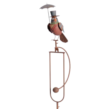 Tuteur mobile fer oiseau 25x14x149cm