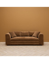 Canapé 3 places marron Castano 220x99x68cm