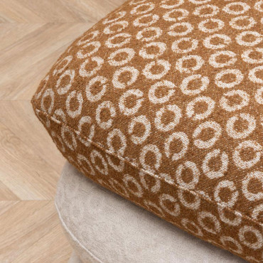 Pouf Pivotant bicolore Oreal 53x56x50cm