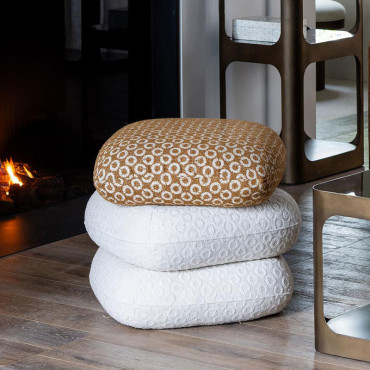 Pouf Pivotant bicolore Oreal 53x56x50cm