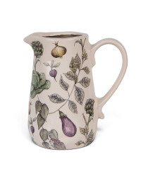 Pichet décoration Légumes en Céramique Beige 16x12x18cm