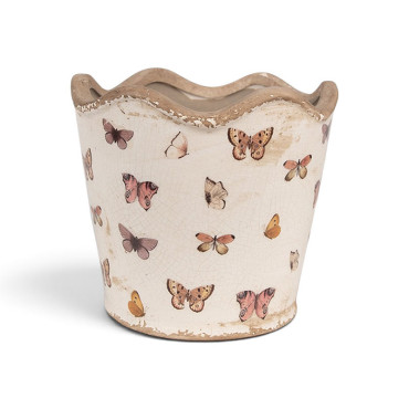 Pot de fleurs d'intérieur Beige 16x13cm