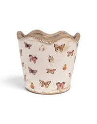 Pot de fleurs d'intérieur Beige 16x13cm