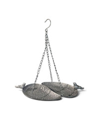 Mangeoire oiseaux à suspendre fer 37x15x38cm
