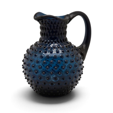 Carafe cristal bleu nuit pointe de diamant 2L 